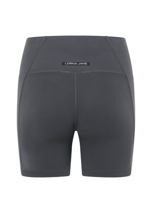 Lorna Jane Sculpt And Support No Ride Bike Shorts - Titanium