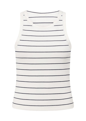 Lorna Jane LJ Basics Stripe Rib Tank - All Time Stripe