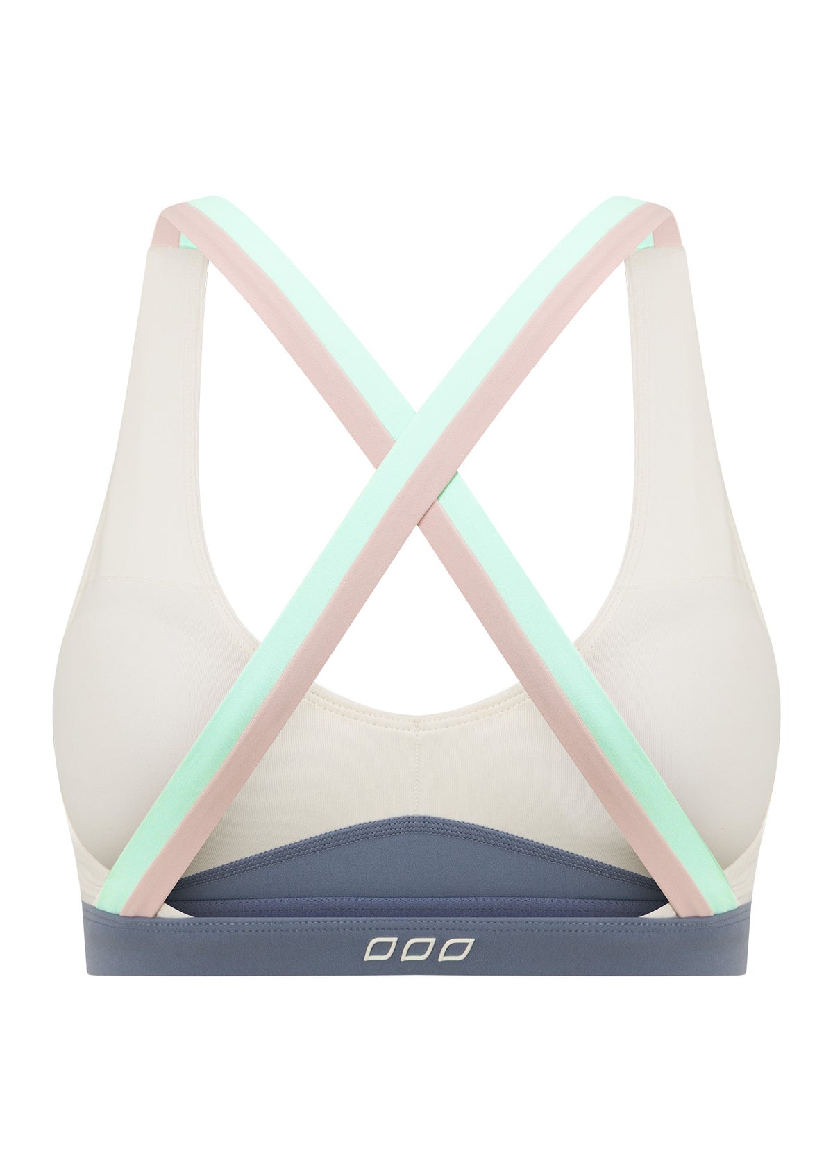 Lorna Jane Set Point High Support Rib Sports Bra - Pastel Multi