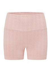 Lorna Jane Cable Seamless 7cm Bike Shorts - Pale Peony