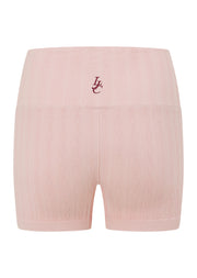 Lorna Jane Cable Seamless 7cm Bike Shorts - Pale Peony