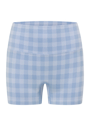 Lorna Jane Sweetheart Gingham Seamless 7cm Bike Shorts - Sweetheart Gingham