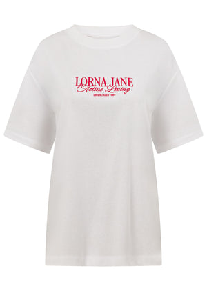 Lorna Jane LJ Active Living T-Shirt - White