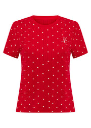 Lorna Jane Mi Amour Pointelle T-Shirt - Mi Amour Print