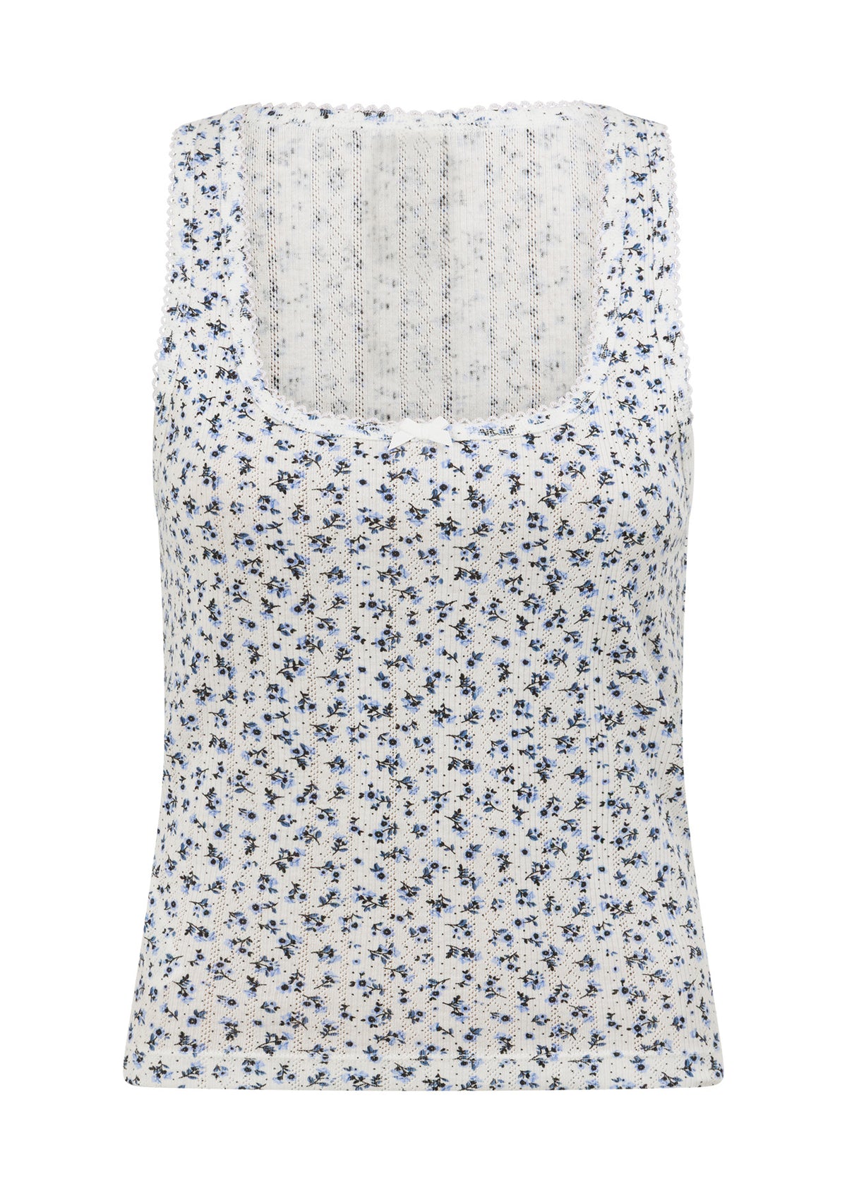Lorna Jane Provincial Floral Pointelle Tank - Provincial Floral Print