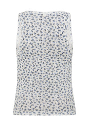 Lorna Jane Provincial Floral Pointelle Tank - Provincial Floral Print