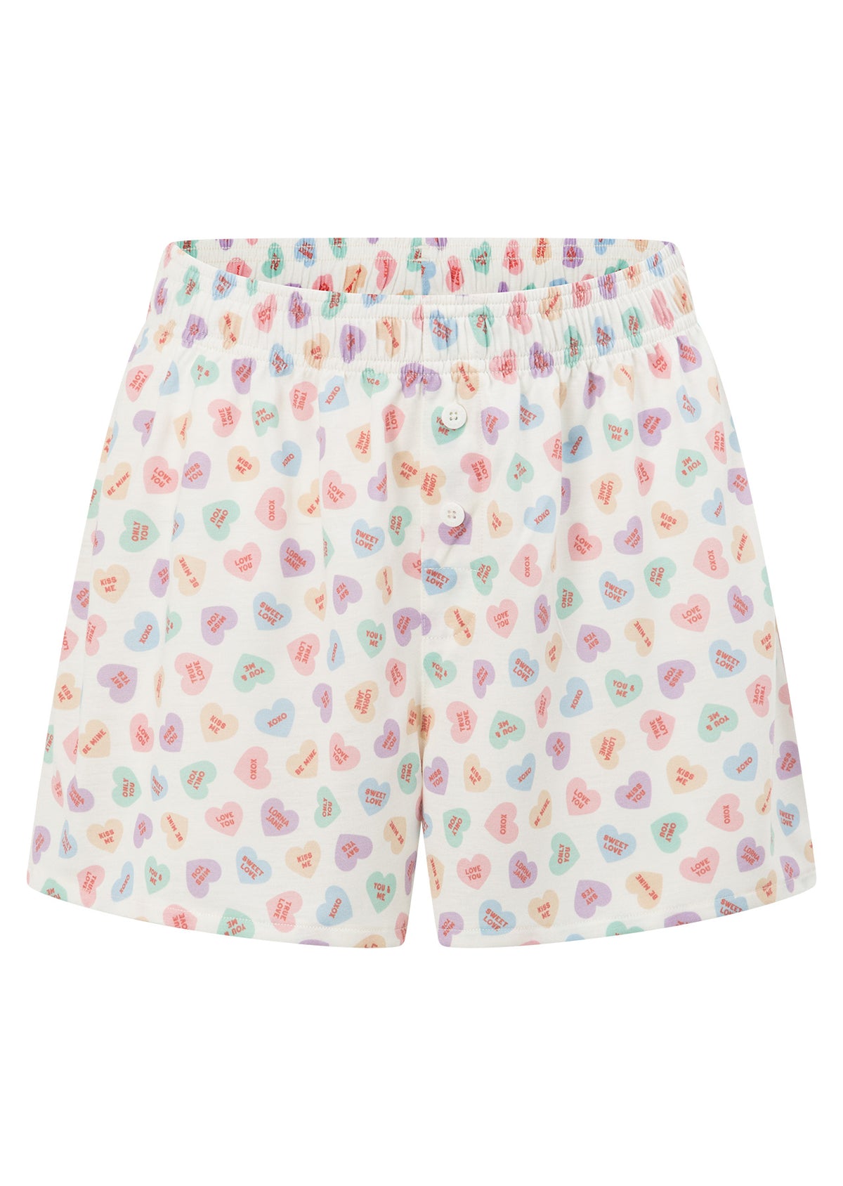 Lorna Jane Sweetheart Shorts - Sweetheart Print