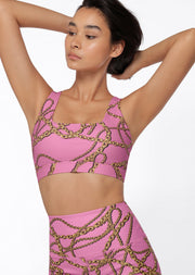 Lorna Jane Linked Up Sports Bra - Linked Up Print
