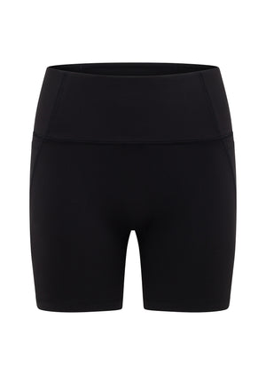 Lorna Jane Hi-Fold No Ride Recycled Ride Bike Shorts - Black