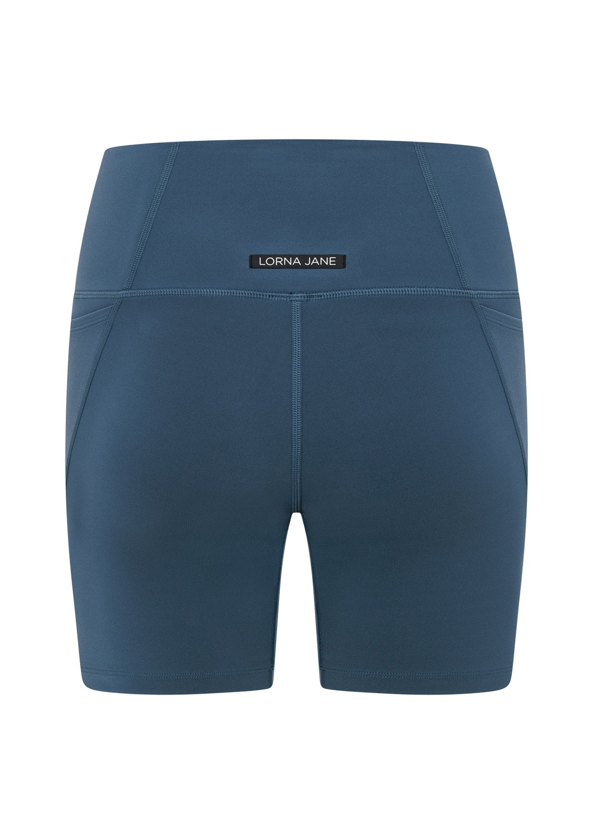 Lorna Jane Hi-Fold No Ride Recycled Ride Bike Shorts - Pale Indigo