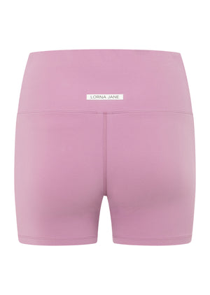 Lorna Jane Grande Rib 12cm Bike Shorts - New Orchid