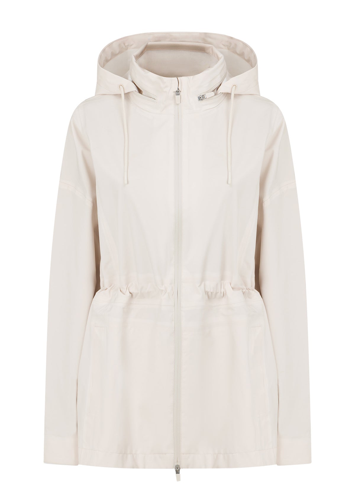 Lorna Jane Rain Repeller Pocketed Waterproof Jacket - Ivory