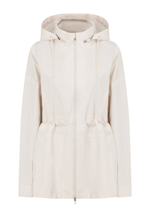 Lorna Jane Rain Repeller Pocketed Waterproof Jacket - Ivory