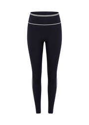 Lorna Jane Retro Track Ankle Biter Leggings - Midnight Blue
