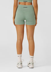 Lorna Jane Never Better Washed Seamless Bike Shorts - Washed Green Juice