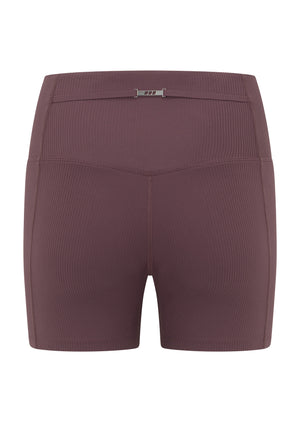 Lorna Jane Irresistible Luxe Rib 14cm Bike Shorts - Amethyst Shadow