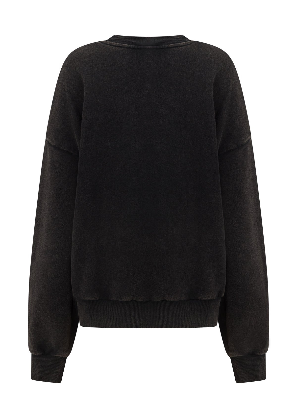Lorna Jane New Sport Washed Sweatshirt - Washed Black