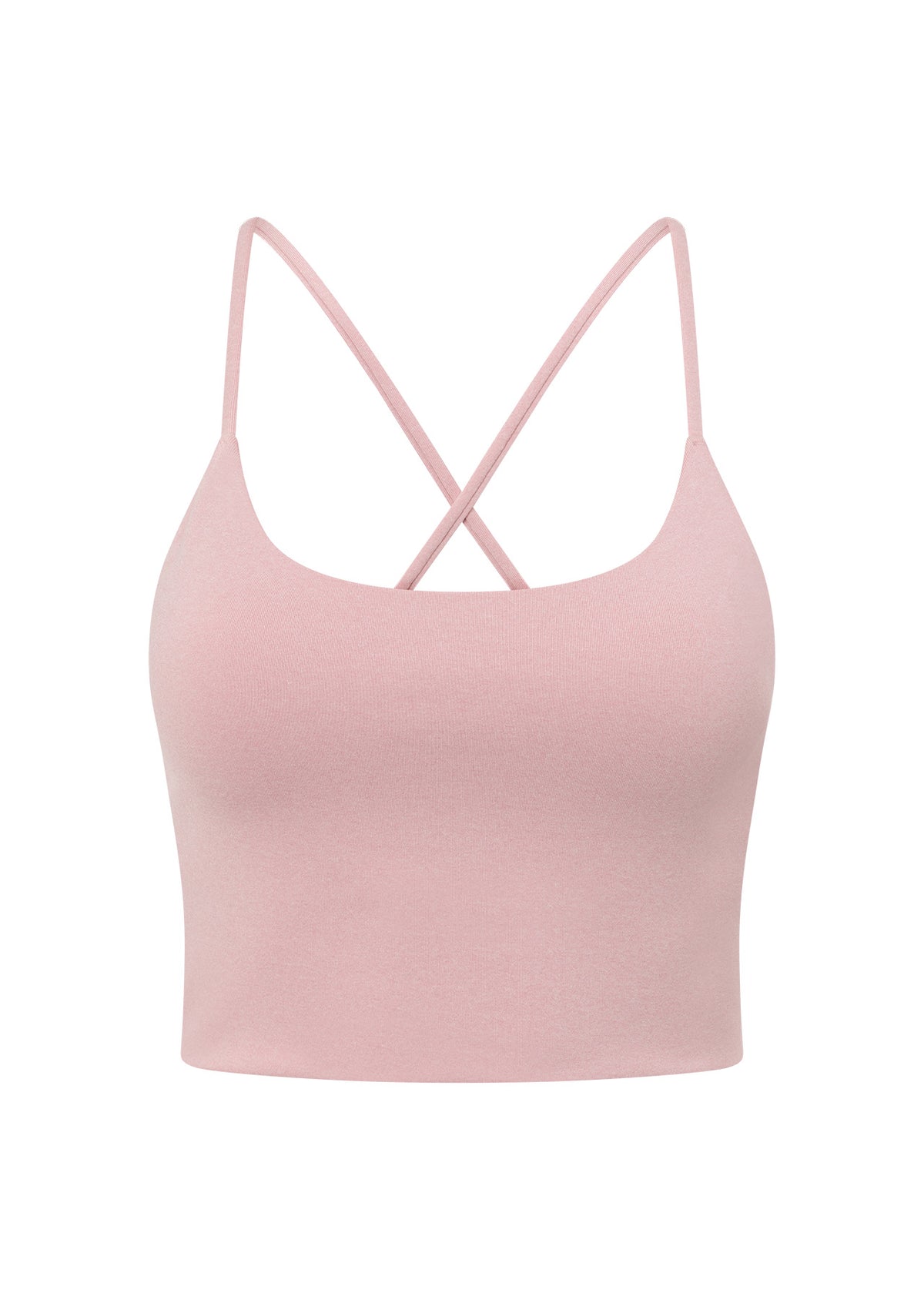 Lorna Jane Campus Classic Cropped Bra Tank Combo - Dusty Rose Marl