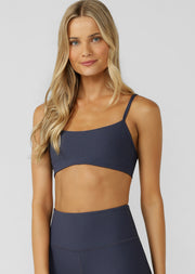 Lorna Jane Downtime Waffle Sports Bra - Ash Blue