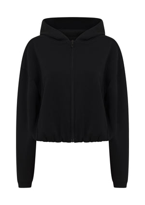 Lorna Jane Cloud Nine Spacer Zip Through Hoodie - Black