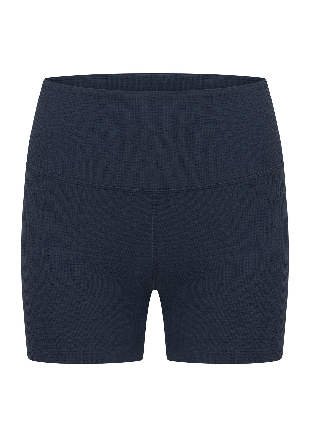 Lorna Jane Downtime Waffle 12cm Bike Shorts - Ash Blue