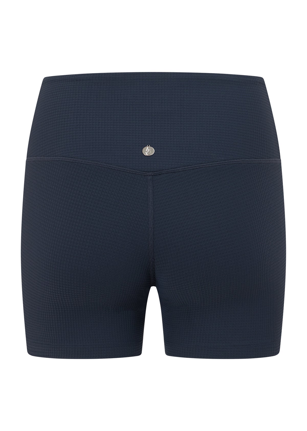 Lorna Jane Downtime Waffle 12cm Bike Shorts - Ash Blue