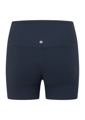 Lorna Jane Downtime Waffle 12cm Bike Shorts - Ash Blue