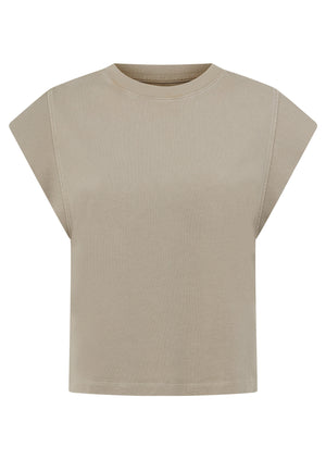 Lorna Jane Reset Washed T-Shirt - Washed Sea Salt