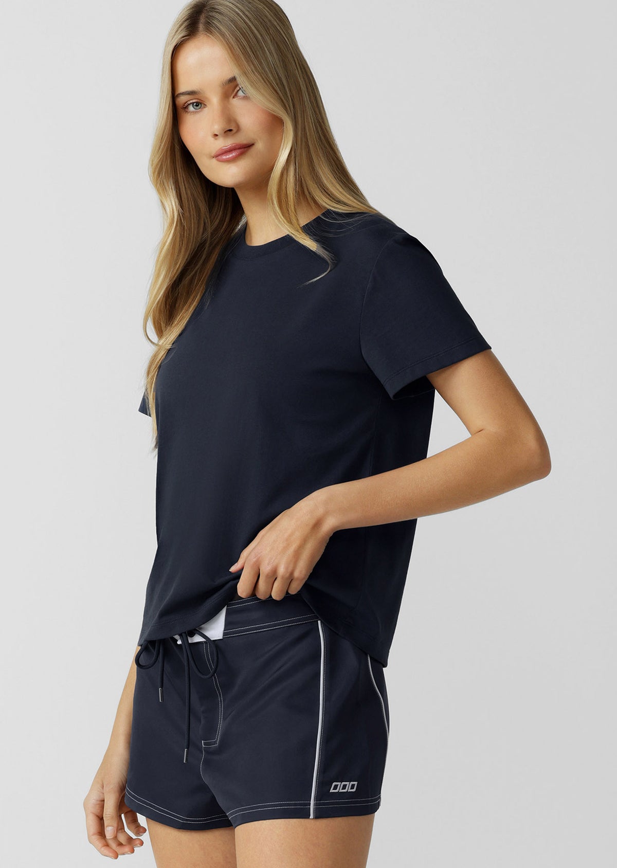 Lorna Jane Signature T-Shirt - Platinum Navy