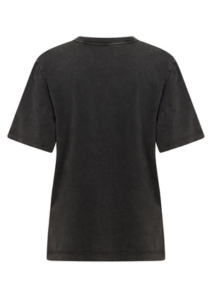 Lorna Jane On Tour Washed Relaxed T-Shirt - Washed Black