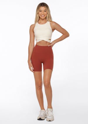 Lorna Jane Get Fit Sports Bra - Cream