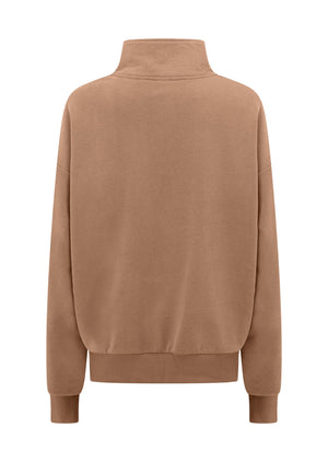 Lorna Jane Iconic Quarter Zip Sweat - Cedar