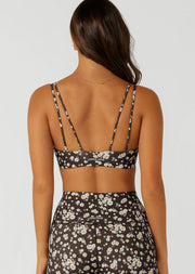 Lorna Jane Ditsy Daisy Sports Bra - Ditsy Daisy Print