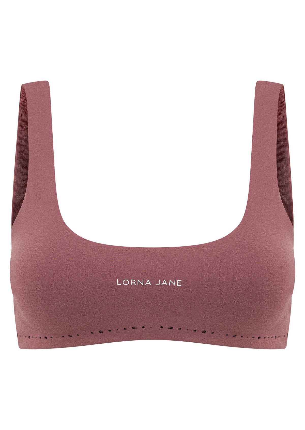 Lorna Jane Reform Soft Laser Cut Sports Bra - Renaissance Rose