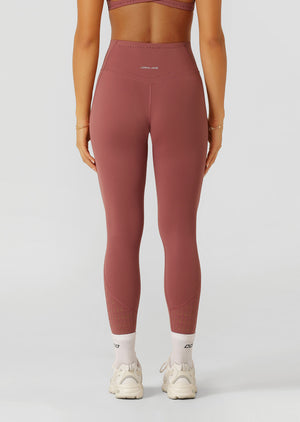 Lorna Jane Reform Soft Laser Cut Full Length Leggings - Renaissance Rose