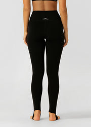 Lorna Jane Streamlined Full Length Stirrup Leggings - Black