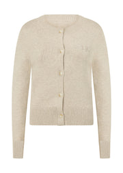 Lorna Jane Classic Knit Cardigan - Chalk Marl