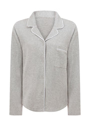 Lorna Jane Waffle Lounge Shirt - Grey Marl