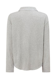 Lorna Jane Waffle Lounge Shirt - Grey Marl