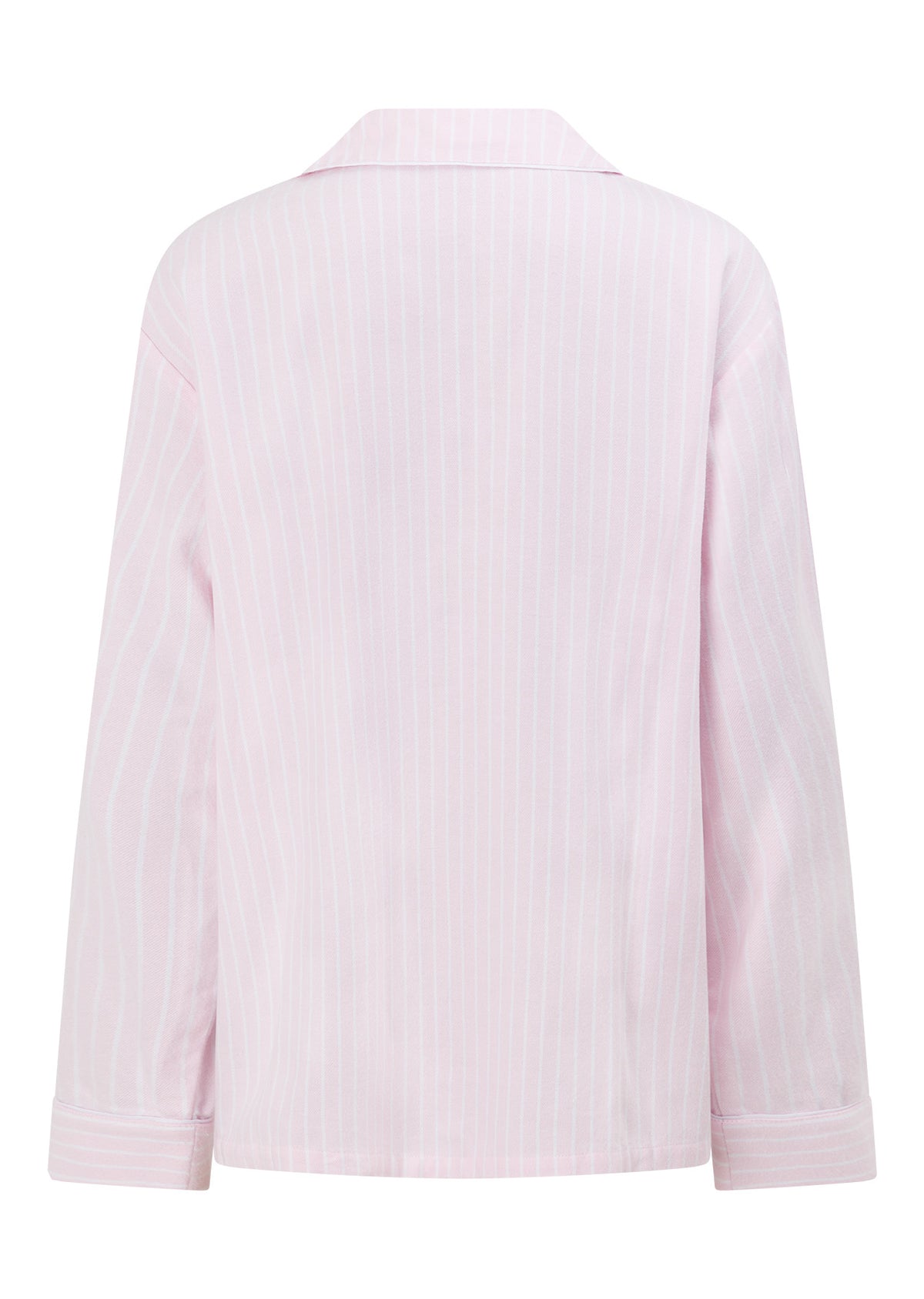 Lorna Jane Flannel Lounge Shirt - Pink Stripe