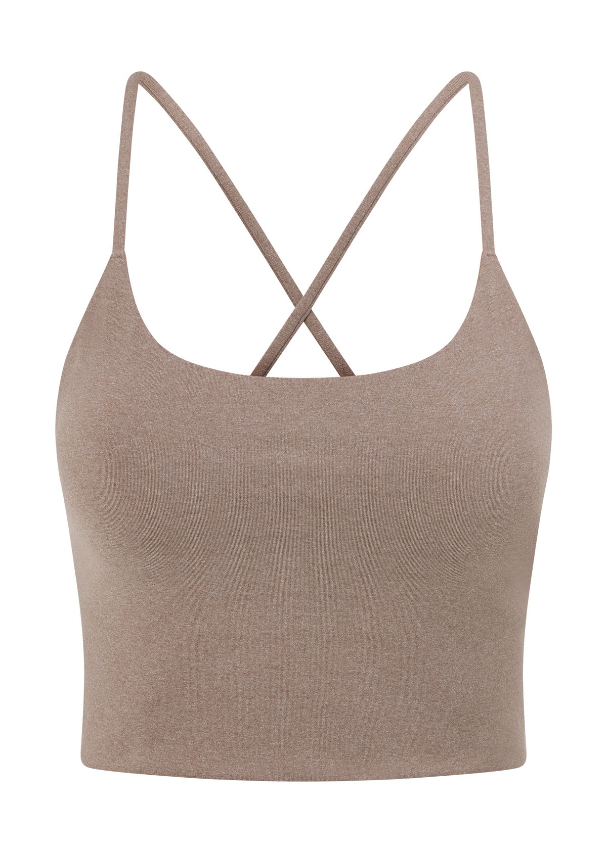 Lorna Jane Campus Classic Cropped Bra Tank Combo - Bone Marl