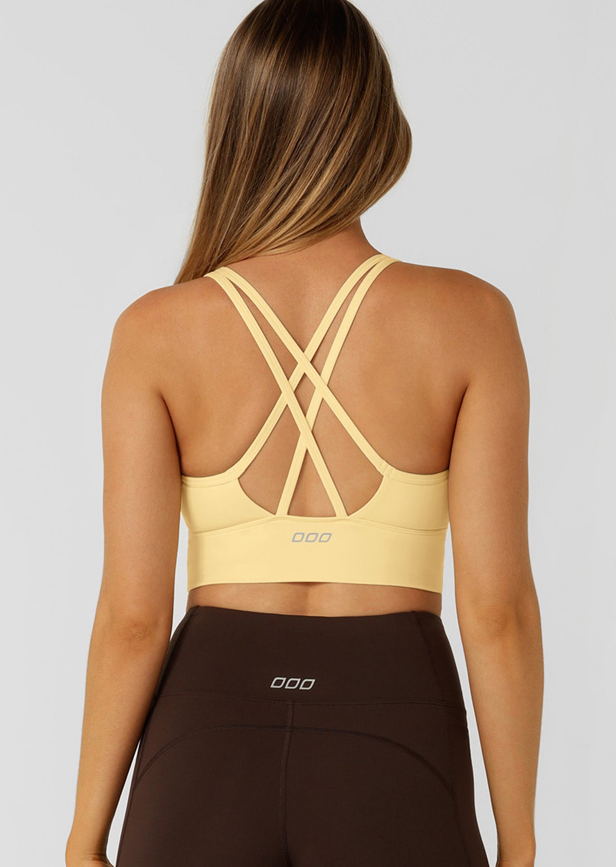 Lorna Jane Heartbreaker Sports Bra - Lemon Cream