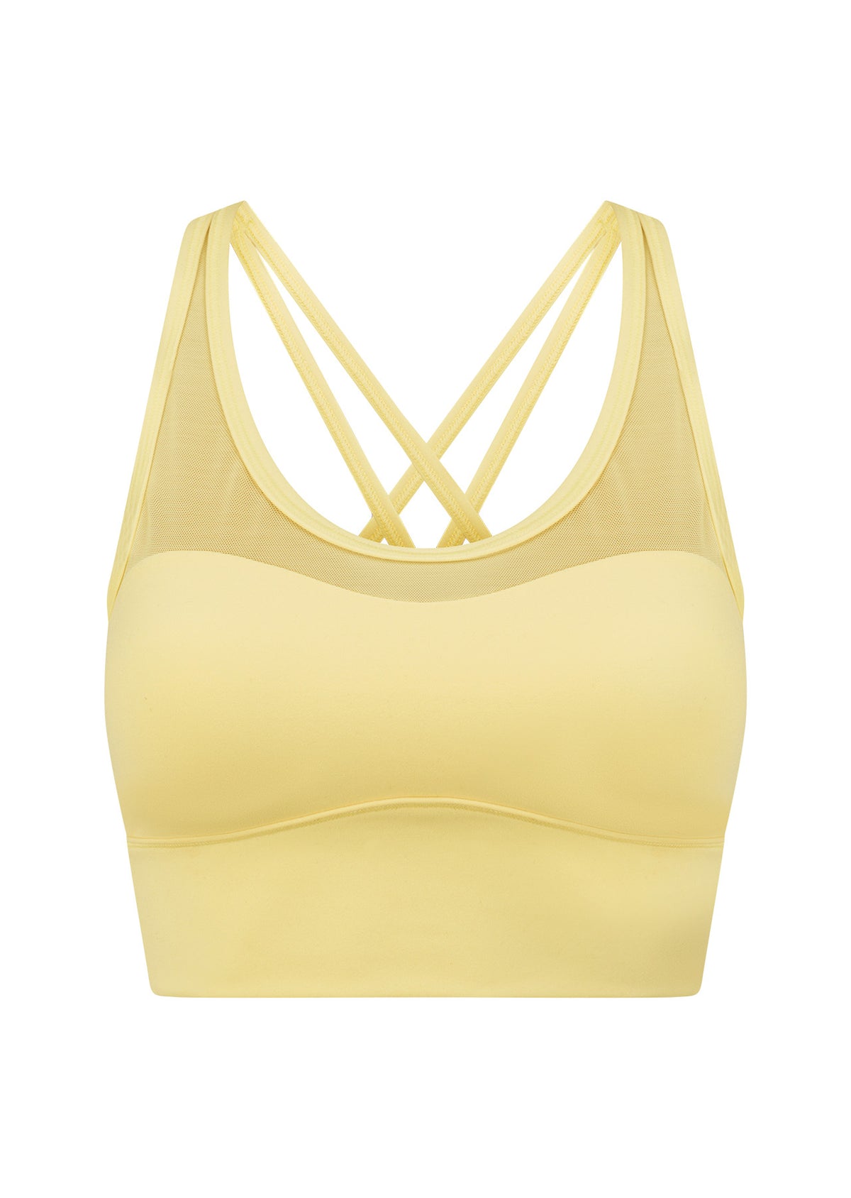 Lorna Jane Heartbreaker Sports Bra - Lemon Cream