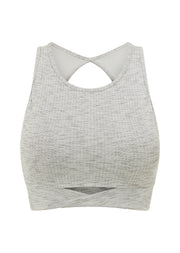 Lorna Jane Lucky Instinct Sports Bra - Grey Marl
