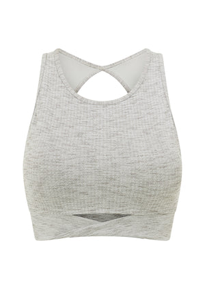 Lorna Jane Lucky Instinct Sports Bra - Grey Marl