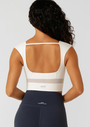 Lorna Jane Sweetheart Sports Bra - Porcelain