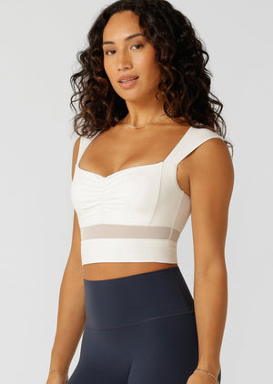 Lorna Jane Sweetheart Sports Bra - Porcelain