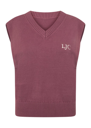 Lorna Jane Outdoor Knit Vest - Renaissance Rose