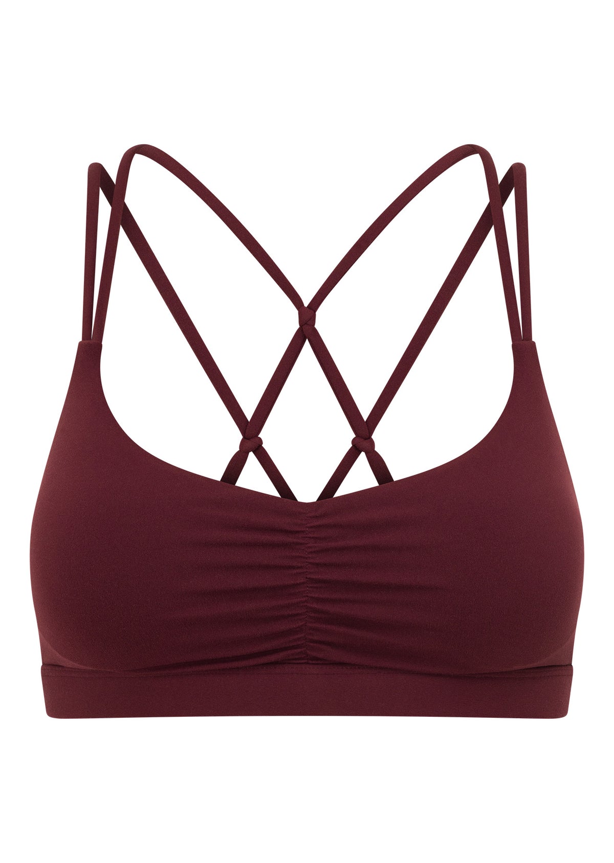 Lorna Jane Intertwined Sports Bra - Cranberry