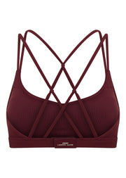 Lorna Jane Intertwined Sports Bra - Cranberry